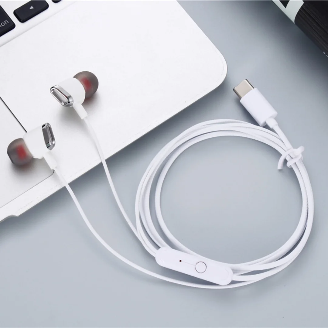 AAA TYPE C Wired Headphones with Microphone HiFi Bass  Earphone Stereo Music Headphone Headset Mp3 Sport Phone Earbuds Micro 5