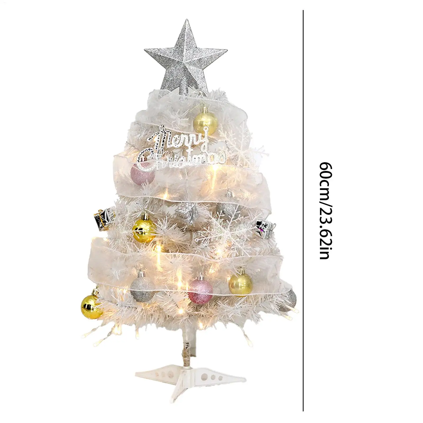 Small Christmas Tree Glowing Artificial Home Decor Christmas Tree Figurines Table Decor For Home Decor Office Living Room