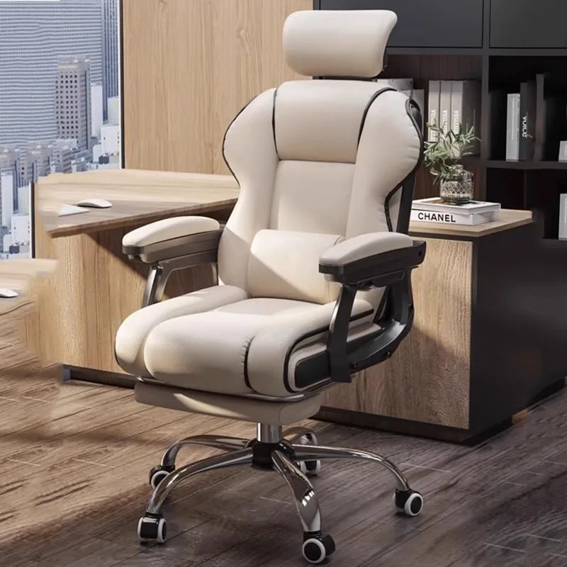 Work Computer Office Chair Study Ergonomic Leather Rolling Bedroom Office Chairs Swivel Sofas Cadeira Gamer Room Furnitures thickened a5 leather notebook work notebook ins high face value college students study b5 meeting notebooks notebooks