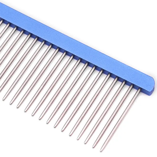 Dog Comb Stainless Steel Dog Brush Pet Grooming Massage Dogs Comb Brush Double Teeth Dogs Combs Cat Hair Remover Pet Products 6