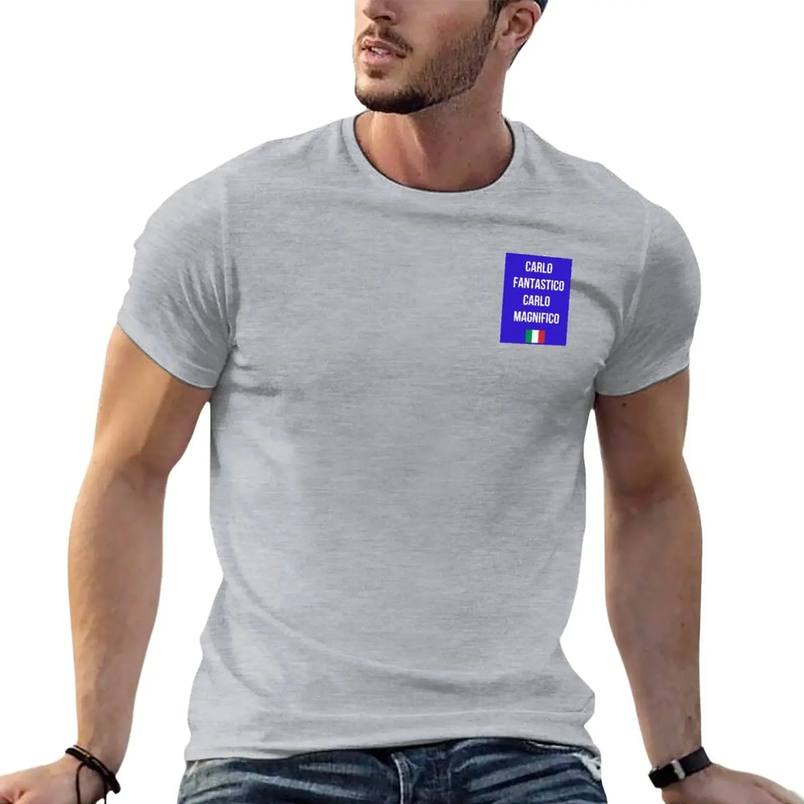 

Carlo Fantastico T-Shirt tops hippie clothes T-shirts for men cotton