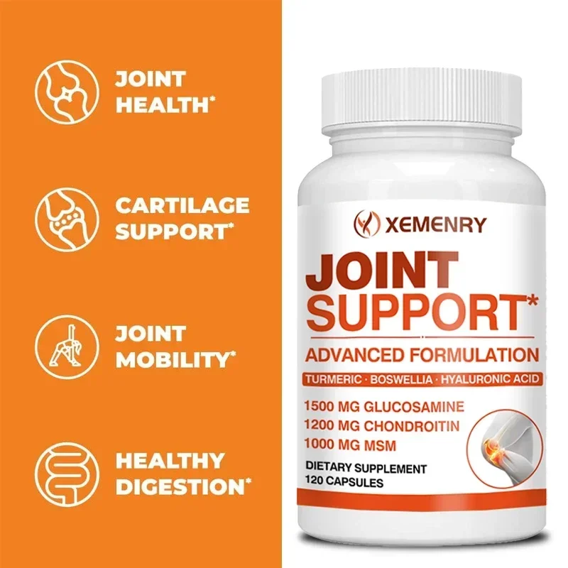 Glucosamine Chondroitin Supplement Joint Support-Strengthen Cartilage and Muscle Health Repair Joint Damage Enhance Immunity