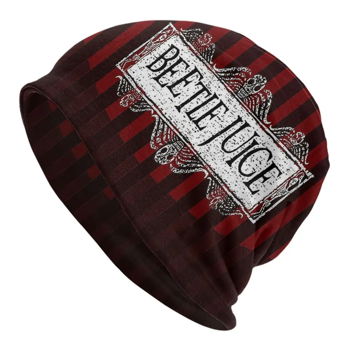 

Beetlejuice Horror Movie Bonnet Hats Knit Hat Cool Ski Skullies Beanies Hat Unisex Summer Thermal Elastic Cap