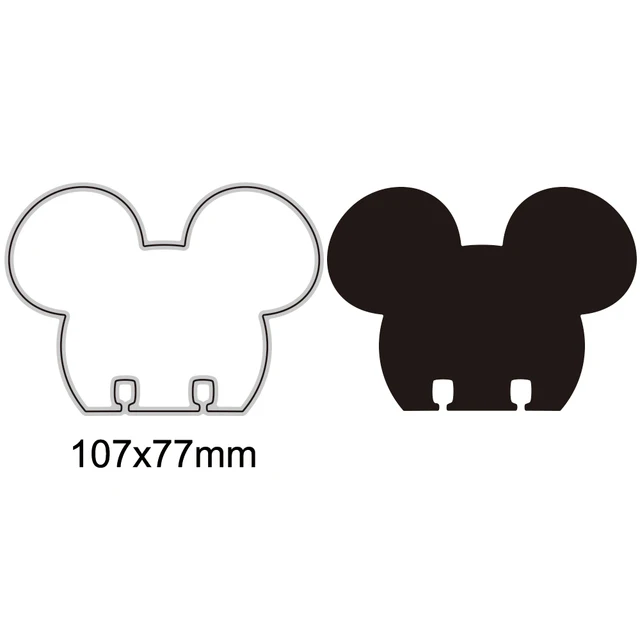 2023 New Disney Mickey Mouse Naughty Metal Cutting Die Stencils