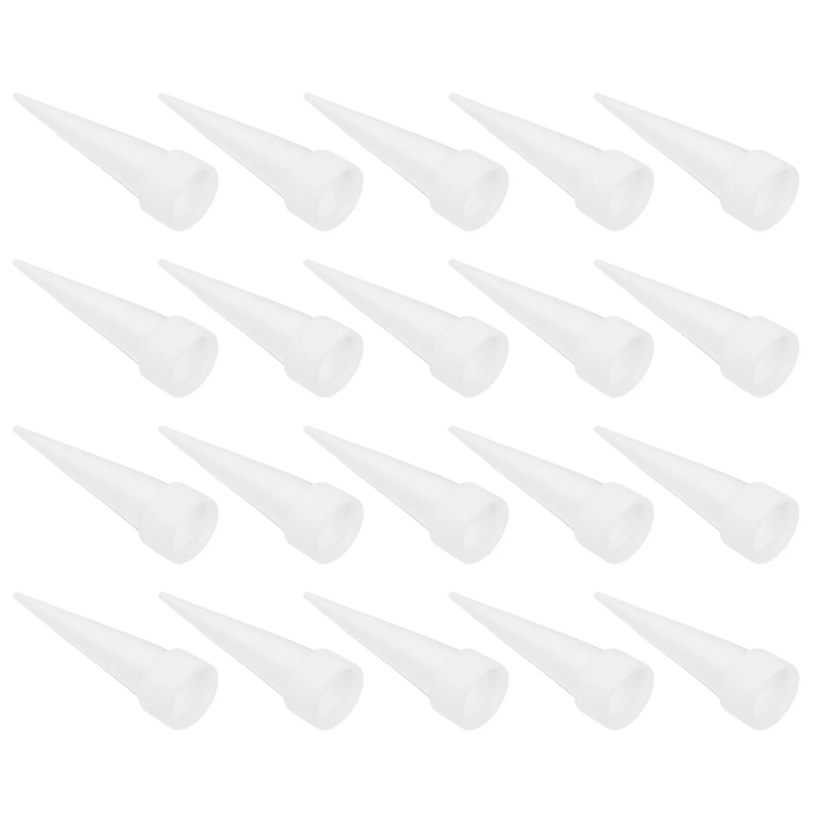 100Pcs 정밀 접착제 팁 코킹 노즐 세트 좁은 공간을 위한 플라스틱 유연한 코킹 어플리케이터 외부 벽 정확한 작업용