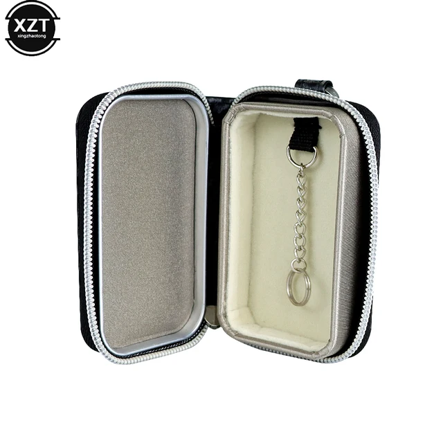 Borsa Per Blocco Segnale RFID Blocco Segnale Fob Per Auto Blocco Mini Custodia In PU Portafoglio Per Chiavi Auto Senza Chiave Protezione Dalle Radiazioni Telefono Cellulare - Foto 3