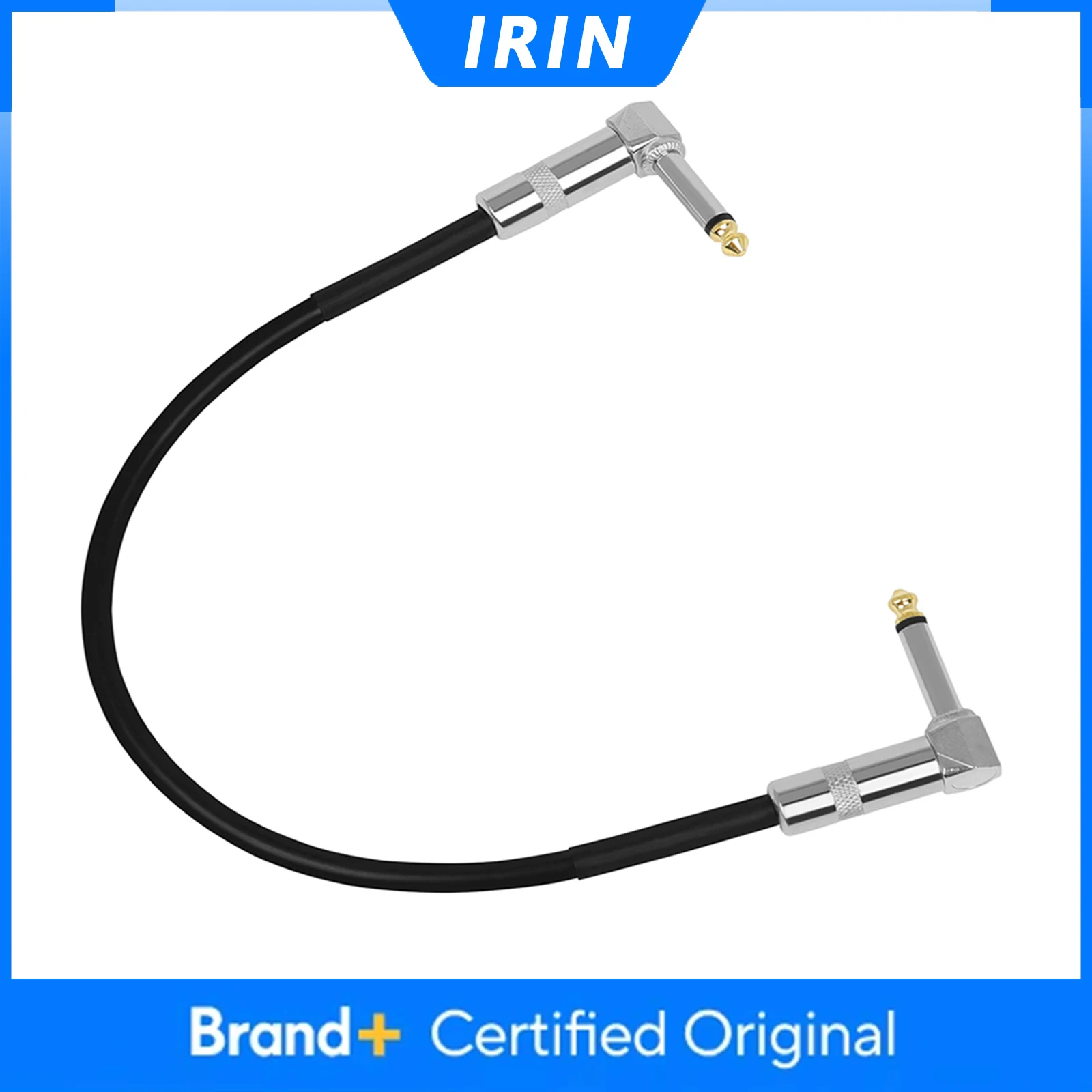 Guitar Effect Pedal Cable 6.35Mm Connecting Wire Flat Patch Connector Metal Heads Copper Core Guitar Accessories