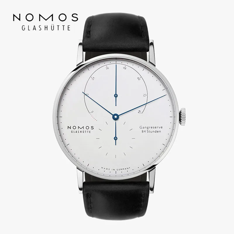 Для NOMOS Top Мужские автоматические механические часы нишевые простые и Тонкие Механические мужские маленькие часы с тремя контактами под заказ одинаковые синие часы