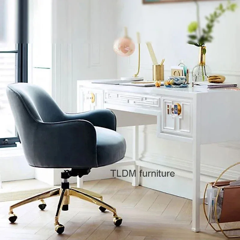 

Фланелевые офисные стулья, кресло с поролоновой подушкой, офисная мебель в скандинавском стиле, компьютерное кресло со спинкой для дома, современный игровой стул с подъемом