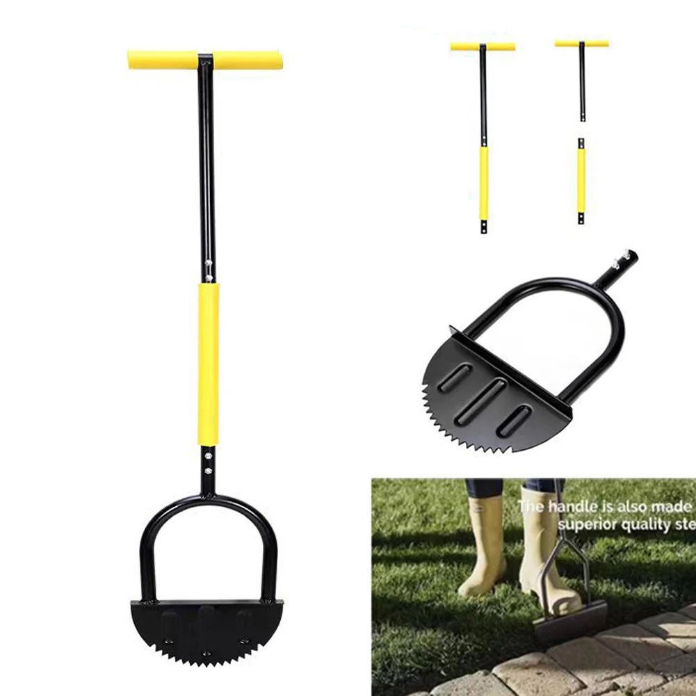 Manual Serrated Trimming Shovel With T-Grip Half Moon Manual Lawn Edger Multifunctional Wear-resistant for Home Garden Supplies 5