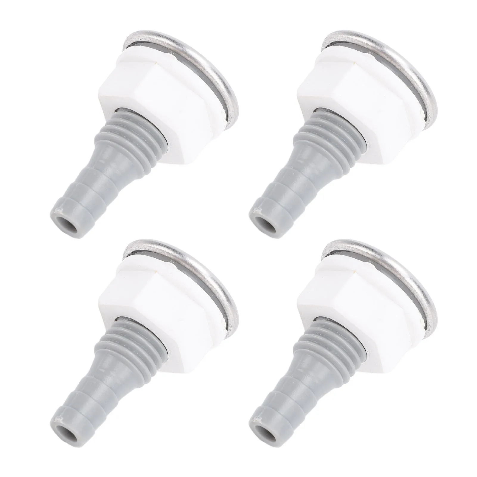 4pcs Bathtub Air Bubble Jet Nozzle PVC SPA Bathtub Straight Bubble Nozzle for Pool Accessory