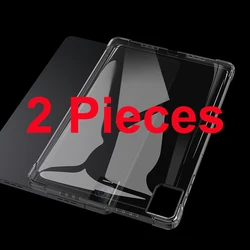 Ultra - Slim Shockproof Transparent TPU Tablet Case with Anti - Yellowing Technology and Airbag Protection for 8496G (2 pieces)