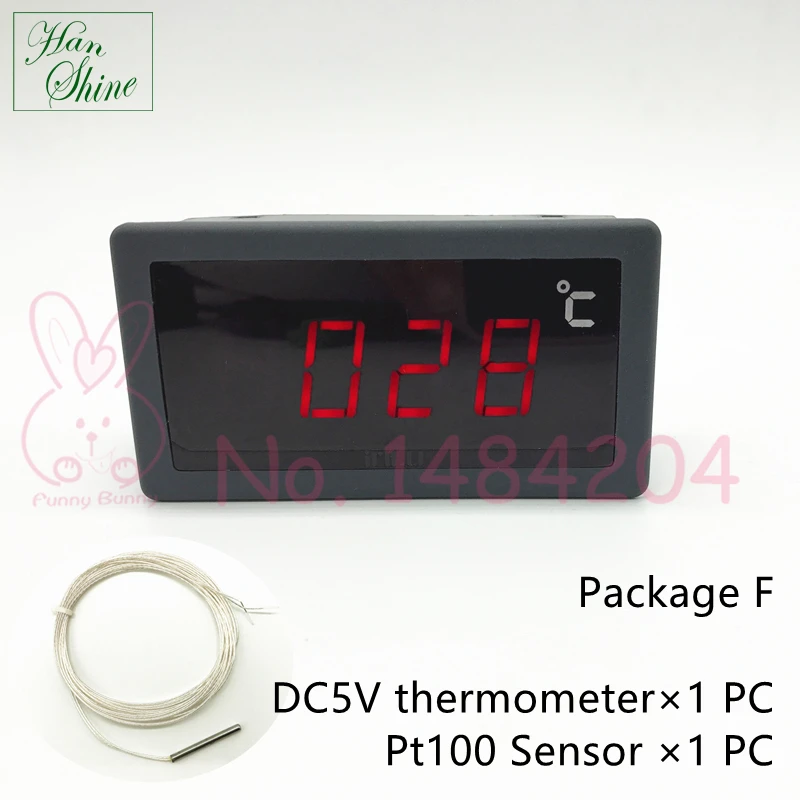 Mini LCD Digital Thermometer With Probe – Car Temperature Meter DC 5V~12V - View #6