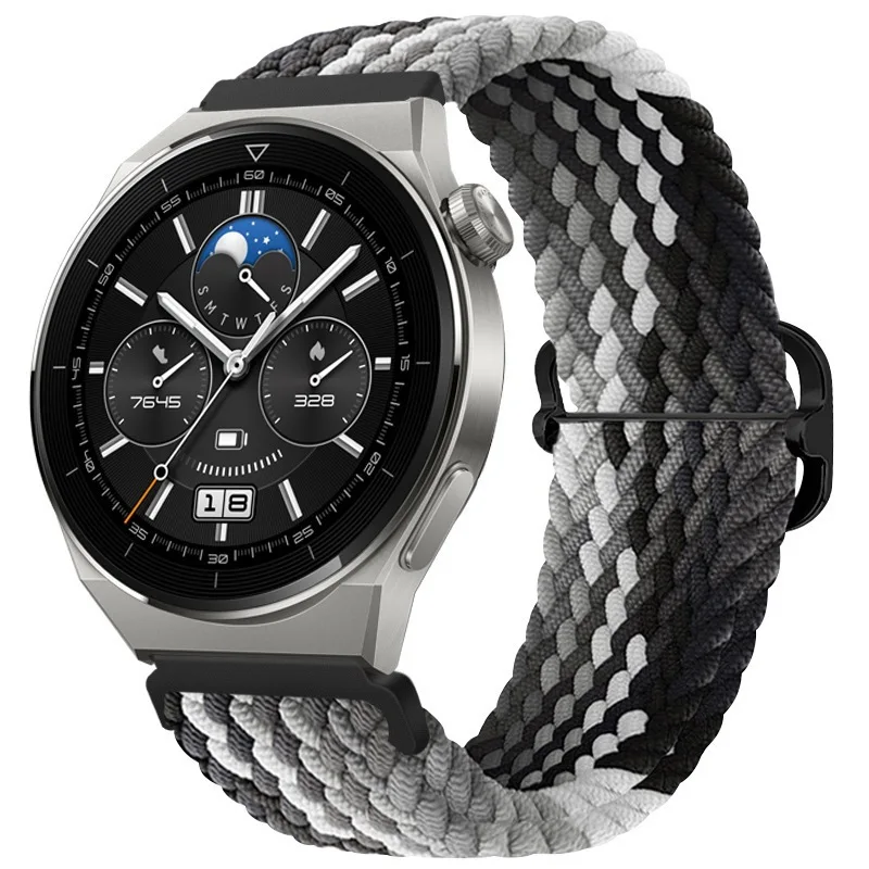 Braided Nylon Loop Smartwatch Strap - Universal Fit, 20/22mm