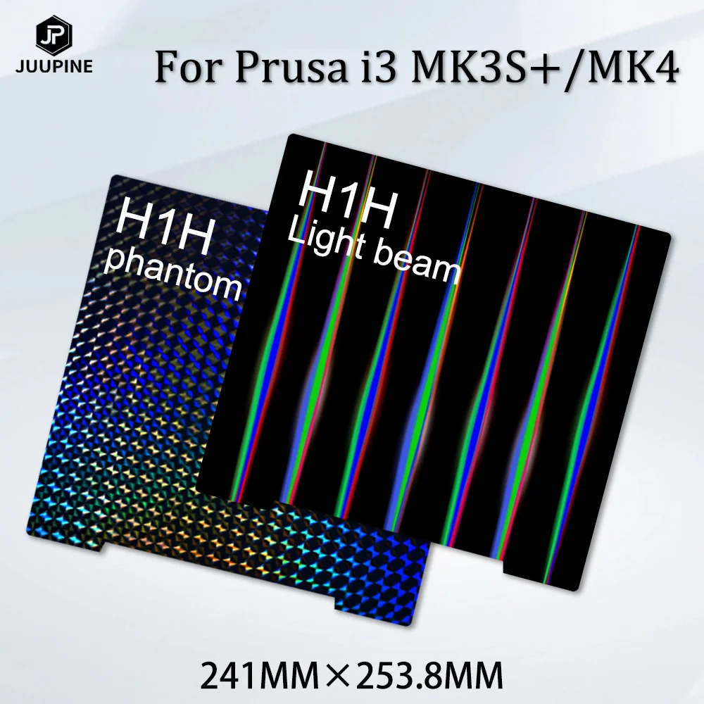 

H1H MK3S лист 241*253,8 двухсторонний пружинный стальной лист Mk52 не Pei Магнитная сборная пластина для Prusa i3 MK2.5S Mk3 MK3S