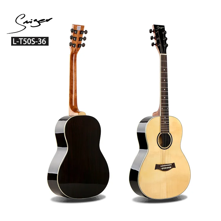 

wholesale economic solid wood steel string small size acoustic guitar