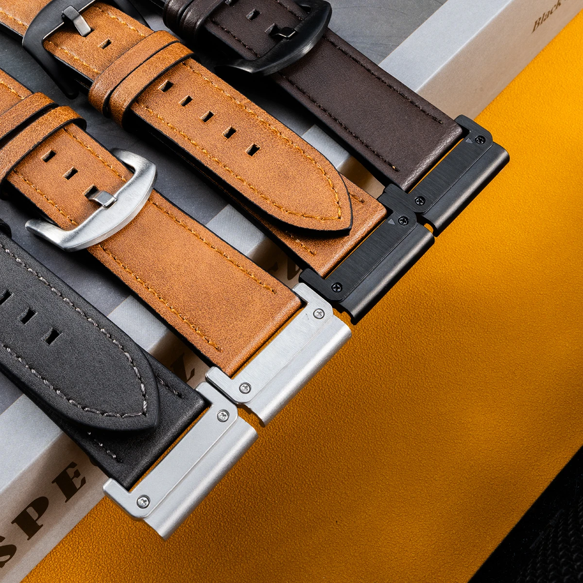 Premium Leather Quickfit Strap - Universal 22mm/26mm Watchband Accessories