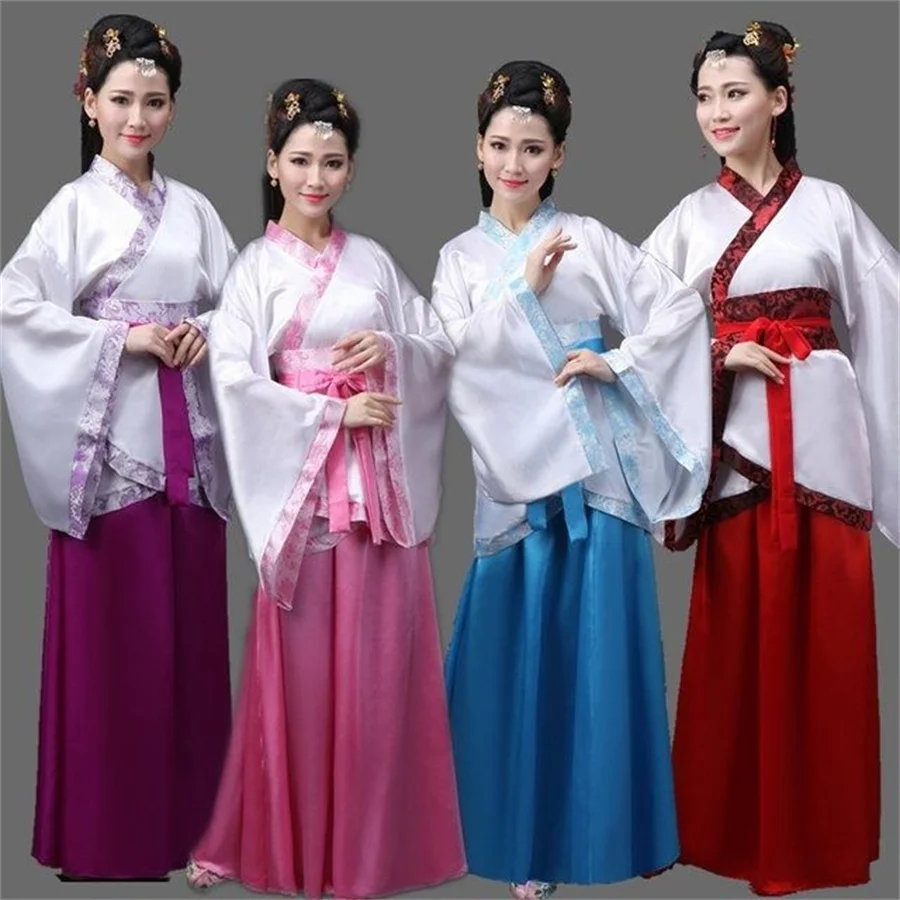 

New Arrival Women Hanfu Traditional Dress Hanbok Chinese Tang Dynasty Performance Cosplay Costume Clothing Vestidos Chinos