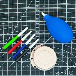 6 - Piece Precision Watch Lubrication Tool Set with Oil Pens, Cup, and Air Blower (6 PACK)
