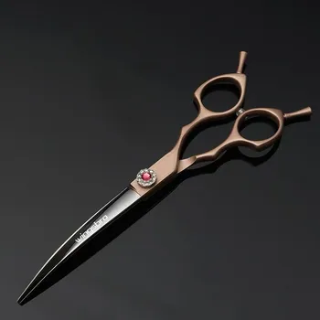 7 inch Dog Curved Chunkers Shears Curved Thinning scissors Stainless Steel Dog Grooming Scissors Special Designed For Pet 4