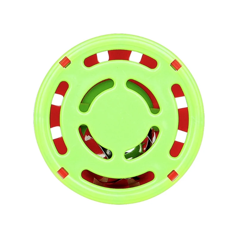 Oval Handle Baby Cage Bells Shaker Toy Safe Early Training Handheld Handle Style Detachable Baby Bells for Child