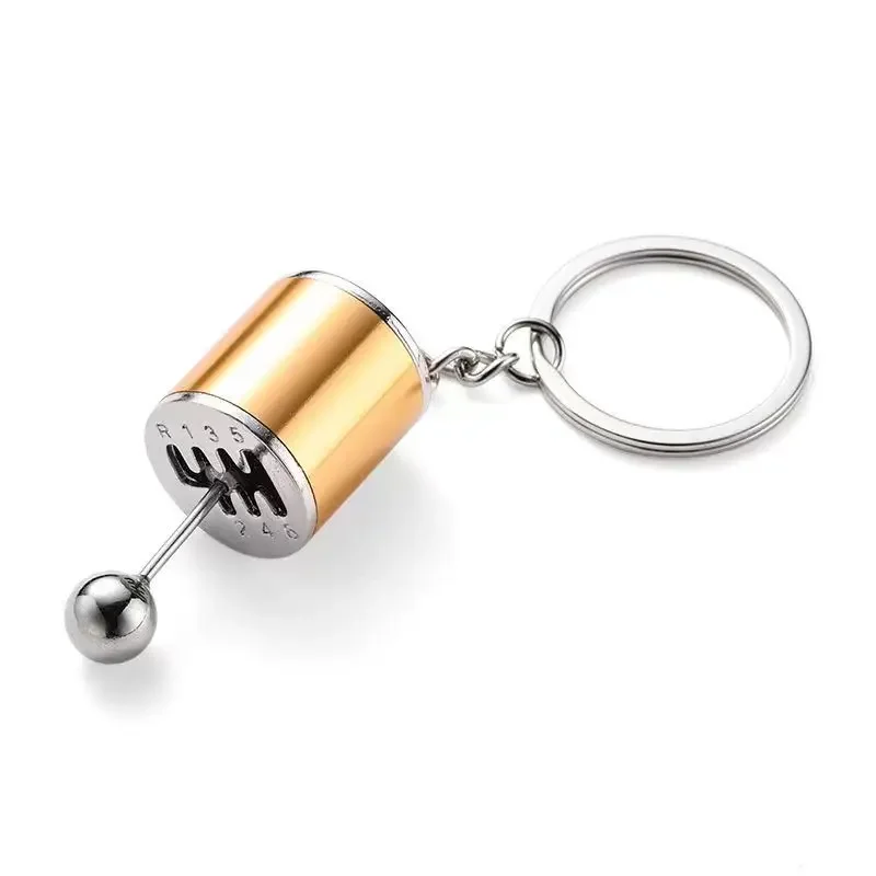 Mini Turbo Turbocharger Keychain Car-styling Keyring Gear Gearbox Pendant Keychain Stick Knobs Keyring Shift Metal Fidget Toys 2