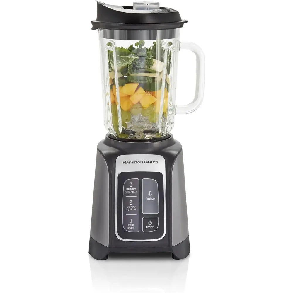 PowerMax Professional-Performance Blender for Shakes and Smoothies, Puree and Ice Crush, 48oz BPA-Free Glass Jar, 1680 Peak
