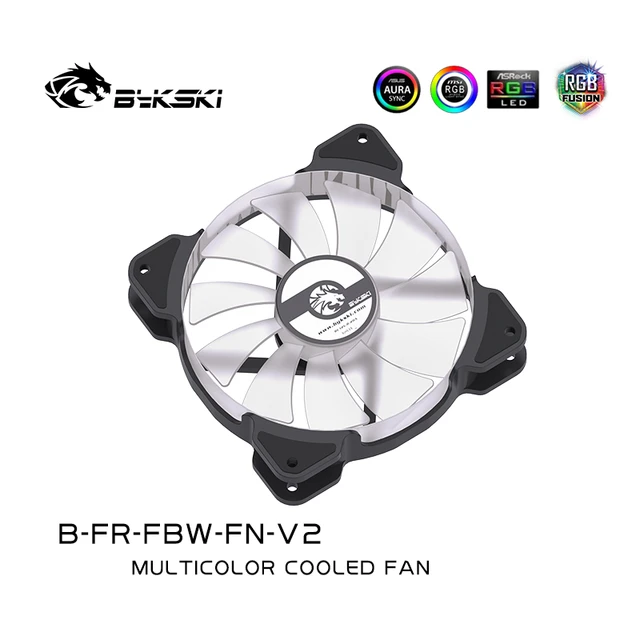 boks I detaljer morbiditet Bykski B-FR-FBW-FN-V2 Water Cooling Fan 12CM Multi-group Series DIY PC Case