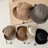 New Children Bucket Hats Summer Solid Color Sunhat Kids Fishing Hat Sunshade Visor Boys Girls Outdoor Fashion Beach Cap For 2-6Y 1
