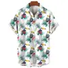 2024 Men's hawaiian shirts 3D Prints toucan graphics summer short sleeve shirts for hawaii style fashion unisex aloha shirts 2