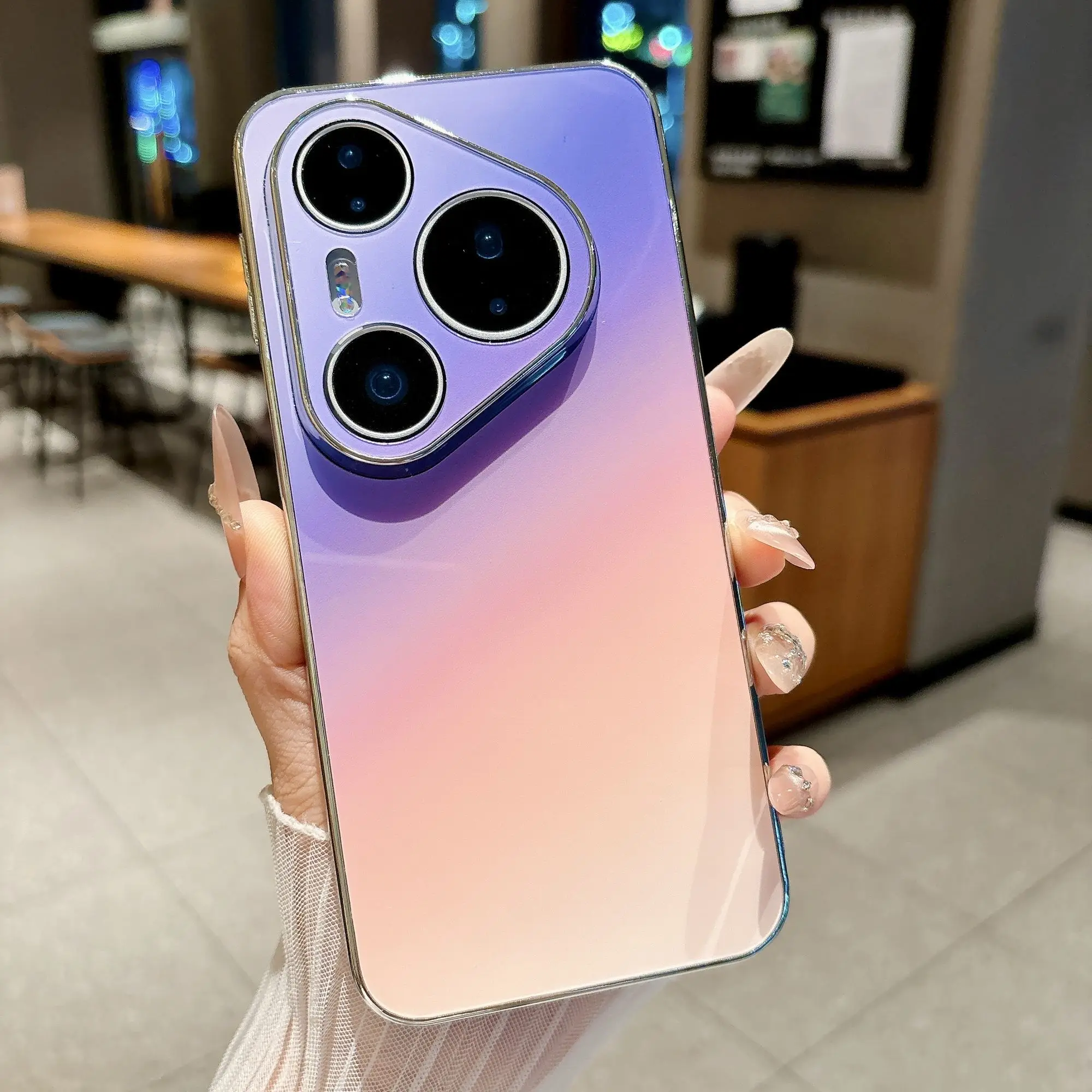 Luxury Matte Gradient Anti-Fall Shockproof Phone Case Cover