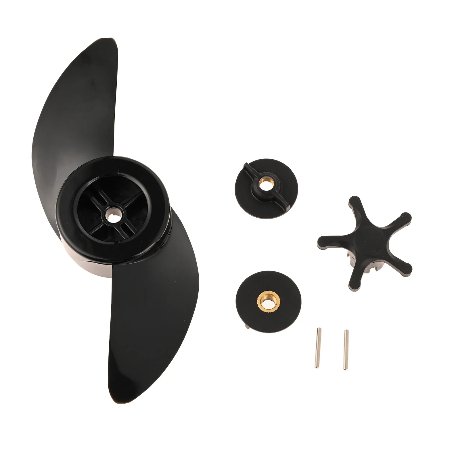 1 Set Boat Two-Blade Propeller Electronic Motor Plastic HAIBO T34 Boat System Propeller For 28lb 30lb 34lb Motors Boat Kayak 1pc 30 teeth car electric side view mirror motor gear for hyundais santafes plastic folding motors gears autos replacements part