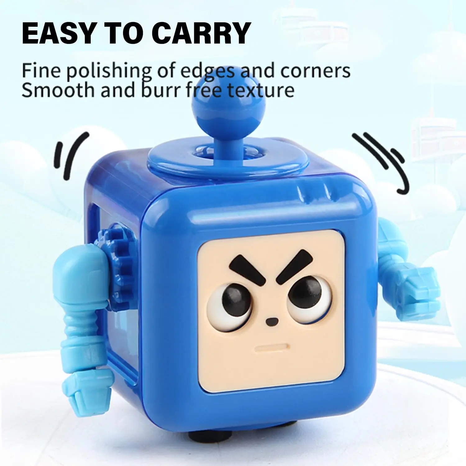 Kids Stress Relief Robots Fidget Toys Magic Cube Anti-stress Hand-Held for Adults Autism Gifts Killing Time Cool Fidget Block fidget toys anti stress toys magic puzzle cube