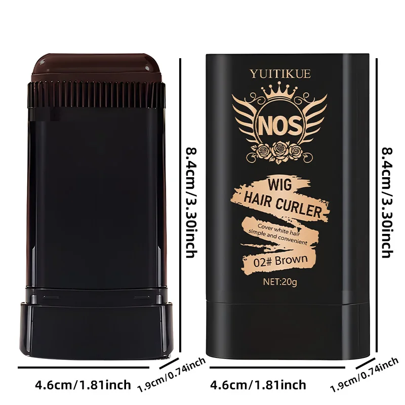 Quick Gray Hair Color Stick -, Long-Lasting Gray Coverage, Easy Application at Home or On-the-Go,Ideal for Brown/Black Hair