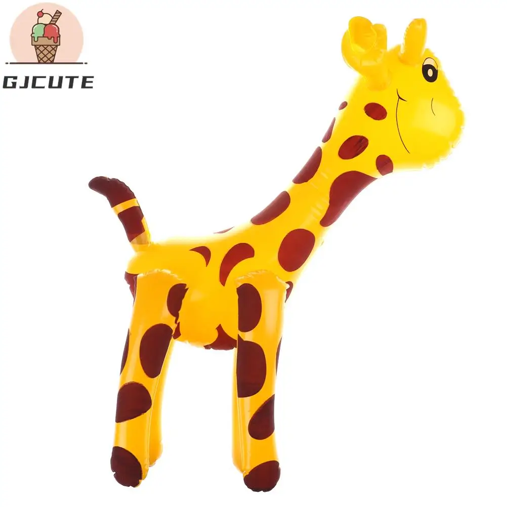 Cartoon Deer/Cactus/ Giraffe Animal Balloon PVC Anime Inflatable Swords Children Toy 1pc Infaltable Outdoor Kids Garden Yard Toy