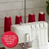Singer S14-78 Serger With Accessory Kit | Overlock Machine With 2-3-4 Stitch Capability, 1200 Stitches/Minute, Differential 3
