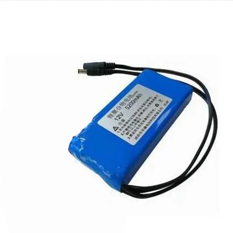 

12V 5200MAh Polymer Lithium Ion Li-ion Rechargeable Battery