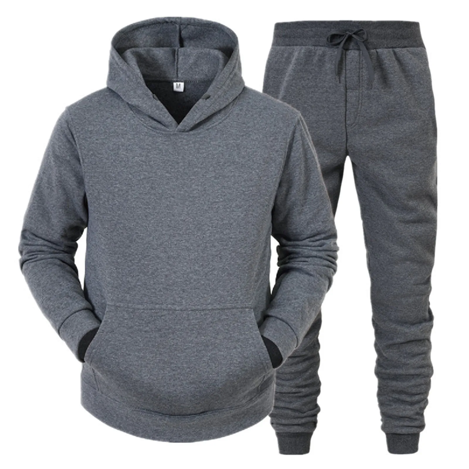 Gris - Chándal Sudadera Deportiva y Pantalón para Hombre