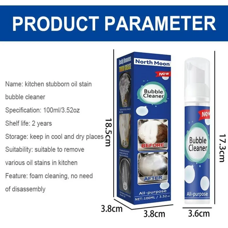 Oil cleaner Kitchen cleaner Kitchen Strong Cleaner Multi functional Strong Oil Removal Cleaner Household Professional