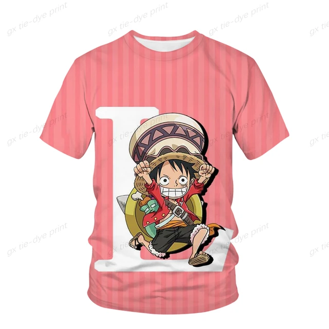 One Piece Anime T-shirt para crianças, Luffy, traje Sanji Ace, roupas  infantis, bebê manga curta, tops para meninos - AliExpress