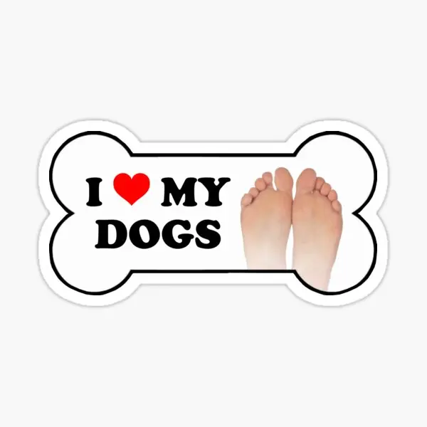 

5 шт., наклейки на бампер «I Love My Dogs»