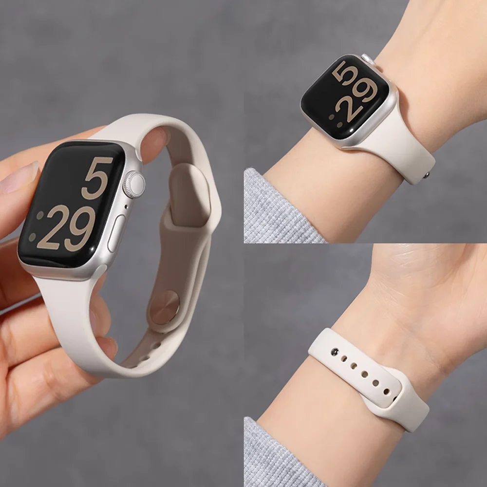 Elegant Slim Silicone Strap
