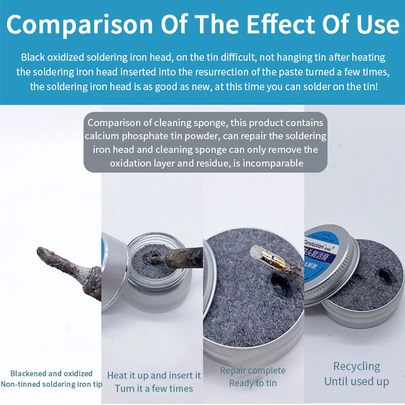 Sourcing Map Lötspitzenreiniger 16g - Entfernt Oxidation Von Lötkolben