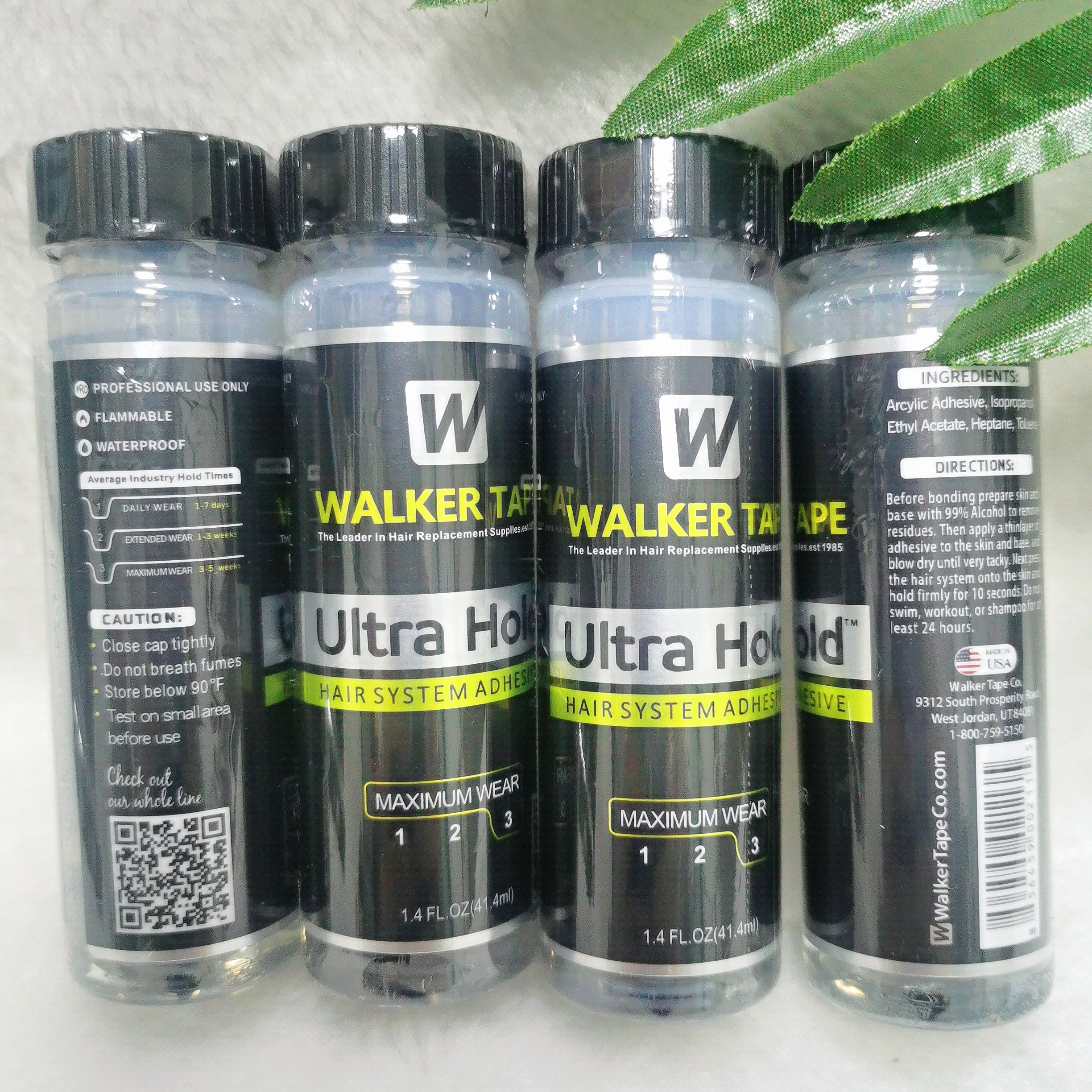 Walker Tape Ultra Hold Hair System Adhesive Hair Replacement Lace Glue for Toupee or Lace Wigs waterproof 1.4LF.OZ 41.4ml