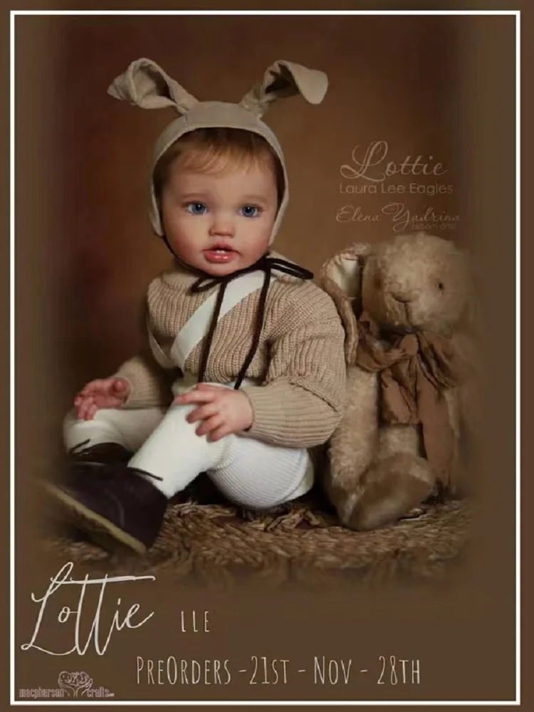 [in stock] FBBD Reborn Baby Lottie 24Inch Unpainted Kit Dolls For Girl