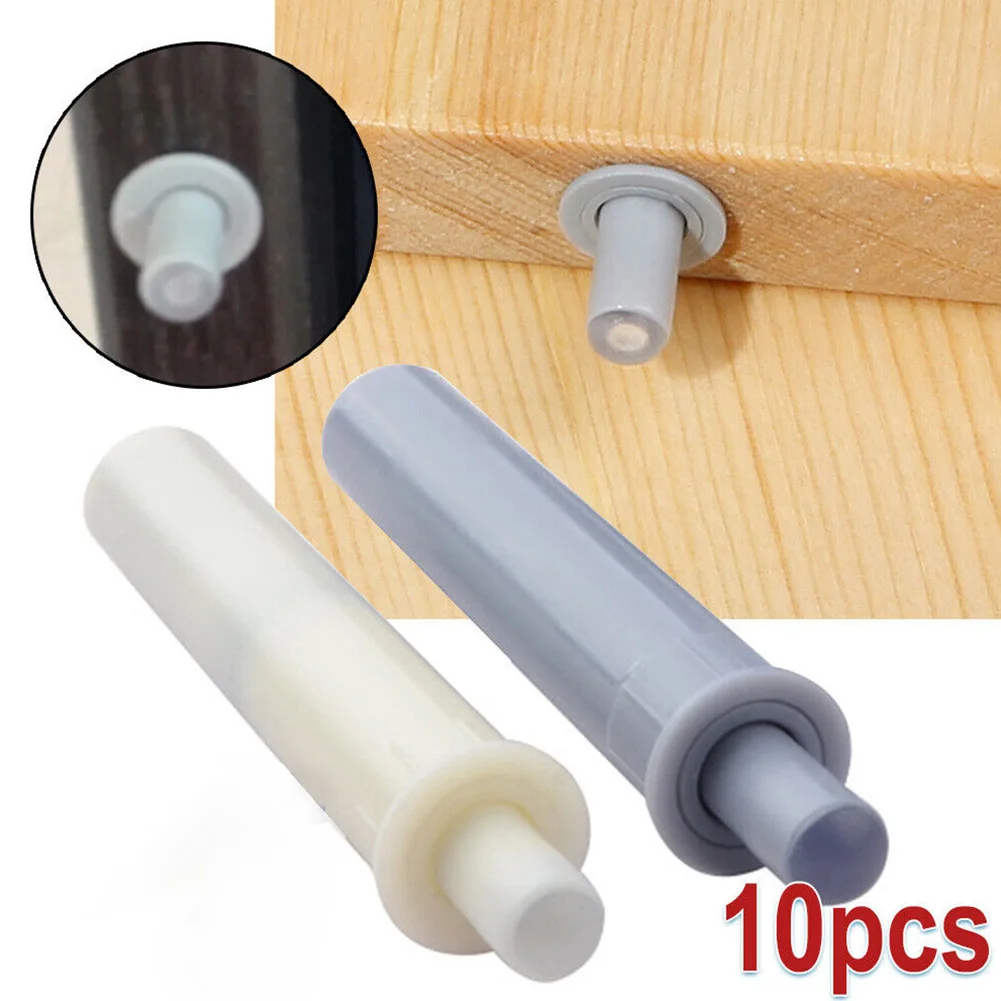 

Dampers 10pcs Cabinet Latch Door Cupboard Catch with Push to Open System & Protects Furniture and Reduces Noise