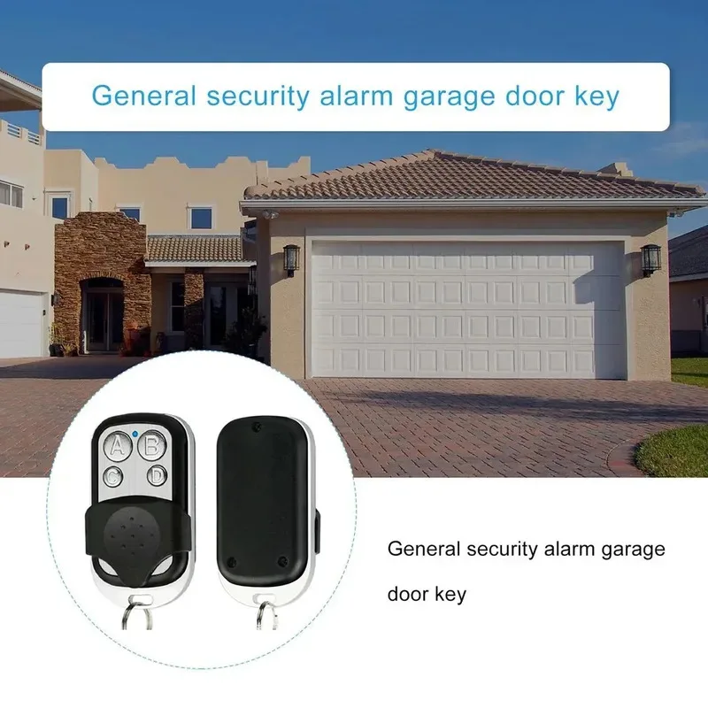 1-10pcs 4CH Remote Control Duplicator Key Fob Distance Remote Control 433.92MHZ Clone For Garage Door Gate With 12V 27A Battery