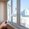 Extended Window Opening Lever Telescopic Drapery Pull Rod Blinds Aluminum Alloy Adjustable Tool for Sliding Awning Curtains Open 3