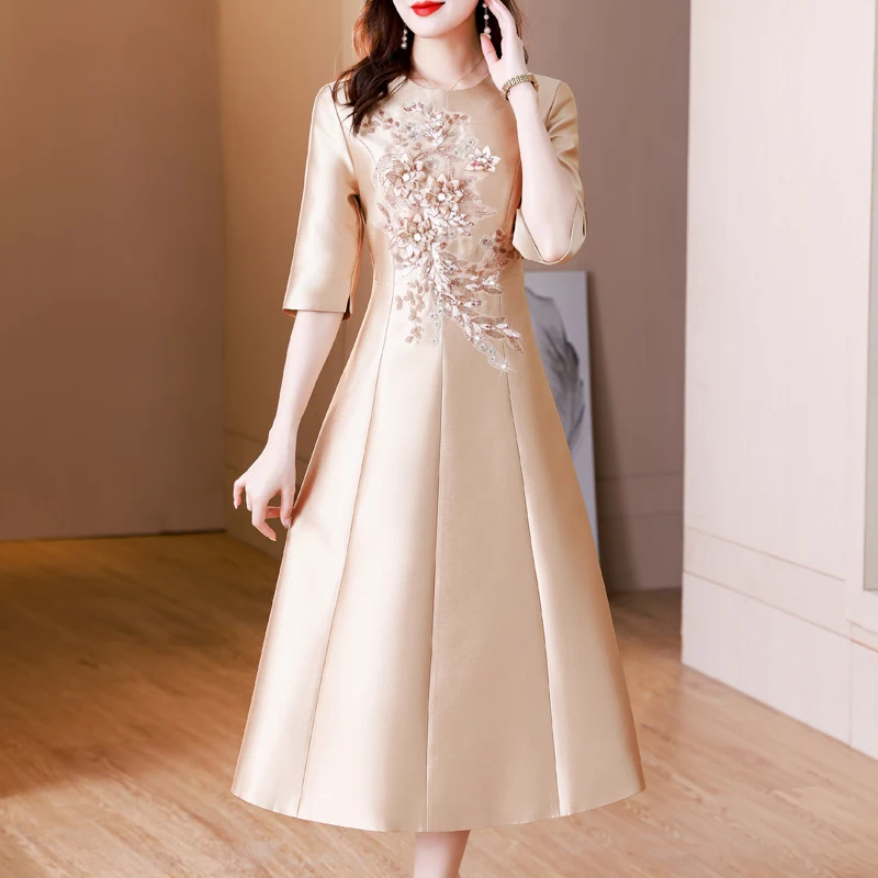 

2023 Wedding banquet noble toasting evening dress young wedding dress daily can wear dresses