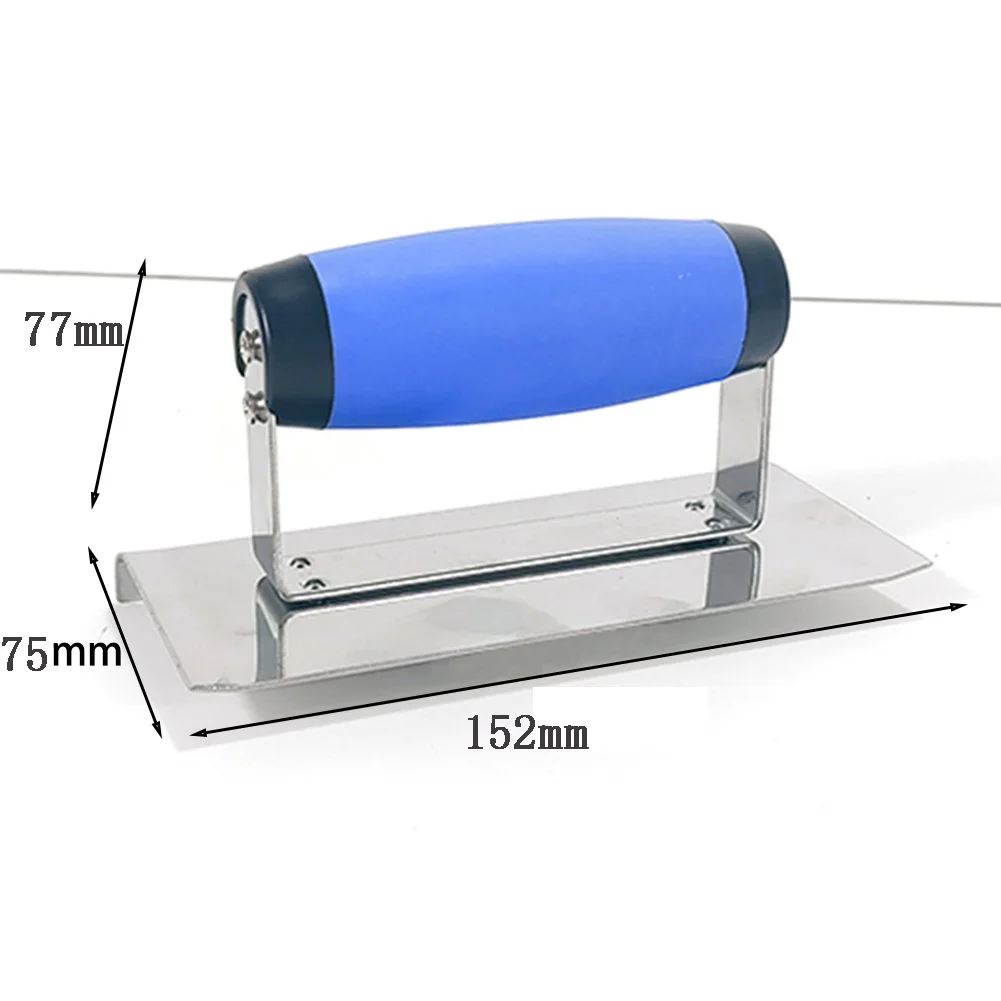 1pc Plastering Trowel Float Flooring Trowel Concrete Square Corners Groover Grout Cutter Construction Tool Scraping Putty